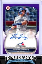 2023 Bowman 1st Spencer Horwitz Prospect Autograph Auto Purple #055/250 E354