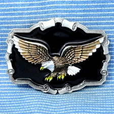 Cowboys Cowgirls Eagle Belt Buckle Western Biker Sportsman Vtg 80s TGABC .TYC702