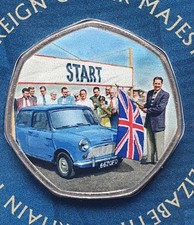 Westminster 50p Shaped Carded Coin The Mini The Land of Hope And Glory