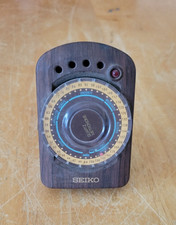 Seiko SQ-44 Quartz Analog Metronome Brown Wood Grain Lightweight