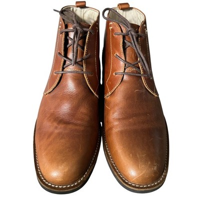 Original Penguin Monty Mens Leather Chukka Boots Brown Olive 10.5 OP100199 Original Penguin Monty Leather Chukka Boots Sz 11 Brown  main image 4