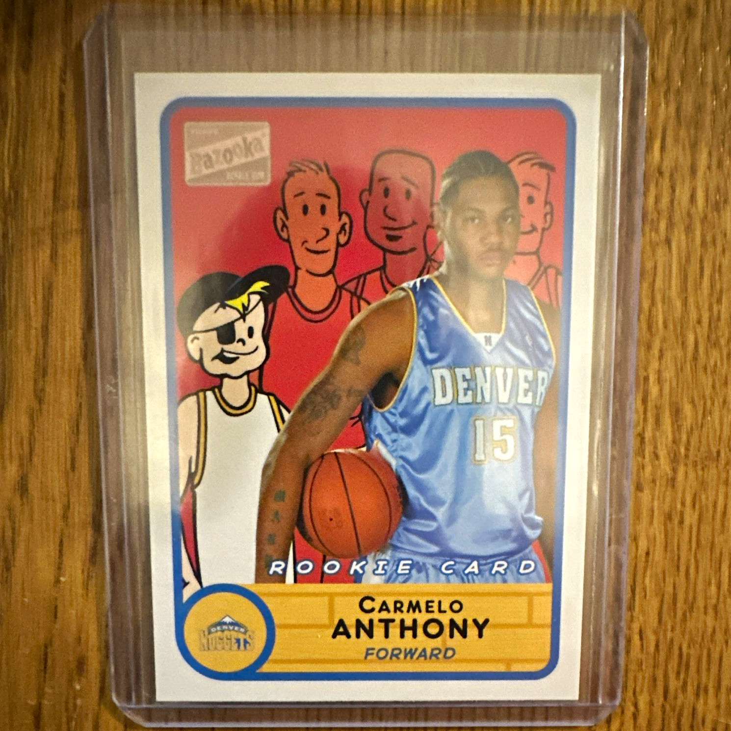 Topps 2003-04 Bazooka Carmelo Anthony Denver Nuggets RC Base Card #278