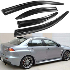 For 2008-2017 Mitsubishi Lancer Jdm 3d Wavy Mugen Style Window Visor Rain For 2008-2017 Mitsubishi Lancer Jdm 3d Wavy Mugen Style Window Visor Rain