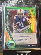 🔥2021 Prizm DP Collegiate Shawn Davis Green Rookie Auto Florida Gators🔥