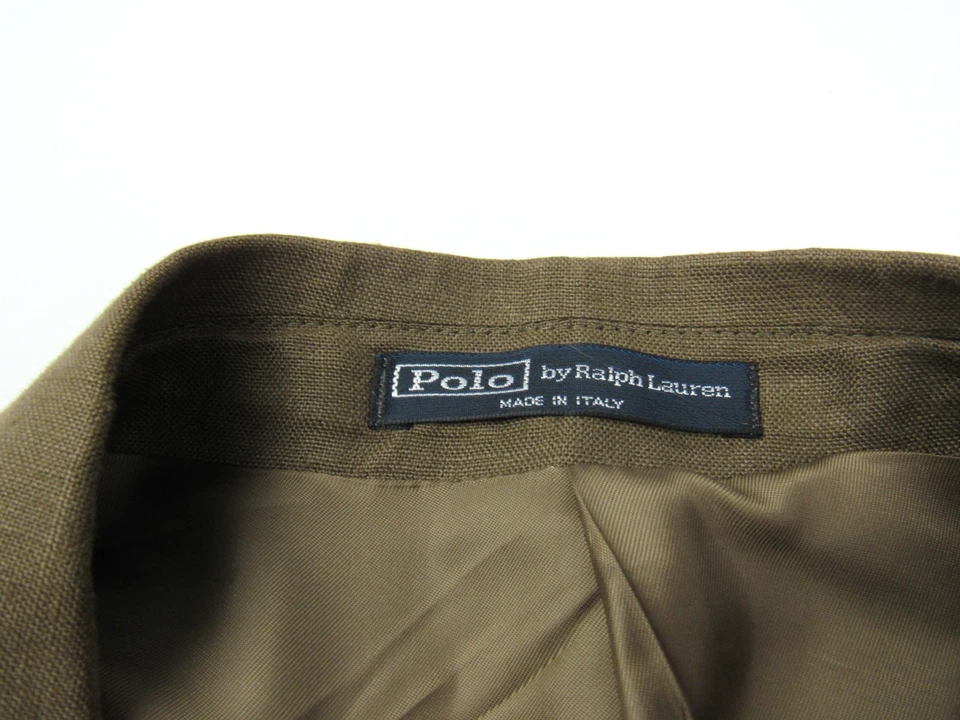 Blazer Abrigo Chaqueta De Colección Años 90 Polo Ralph Lauren Lino Lino 44R Italia Sin Estructura Foto 4 de 4