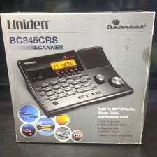 Uniden BC365CRS 500 Channel Analog Police Clock Radio Scanner 
