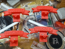 Wham-o Frisbee vintage Hangers set of 4 fire Orange