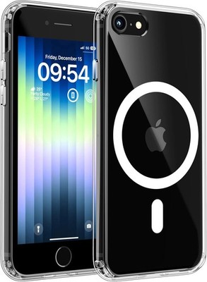 Handyhülle Transparent Stoßfest Kratzfest Magnetisch für iPhone SE 8 7 6s 6