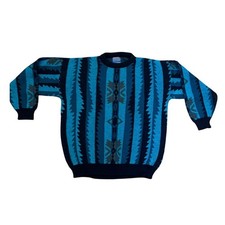 Vintage Pendleton High Grade Western Wear Pure Virgin Wool Aztec Print USA Large