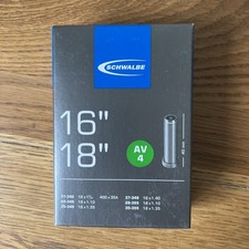 Schwalbe AV4 16 18" Bike Inner Tube 16x1.40 - 18x1.35 shrader Valve