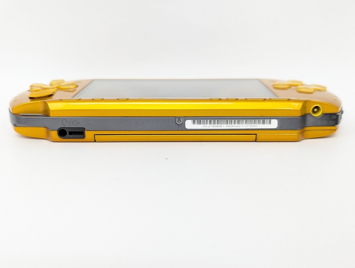 B5540 Sony PSP 3000 console bright Yellow Handheld system Japan w
