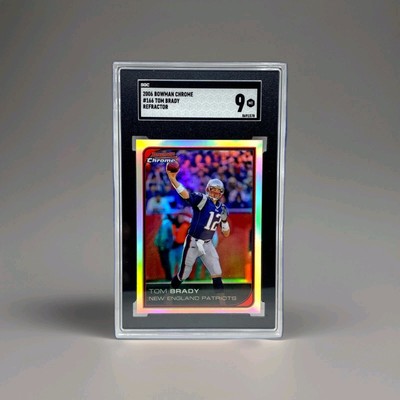 Tom Brady 2006 Bowman Chrome Refractor #166 SGC 9 Patriots Football Card NFL 