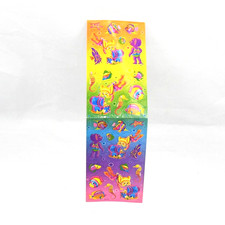 VTG Lisa Frank Scuba Mice Sticker Strip Tropical Fish Rainbow Treasure RARE USA