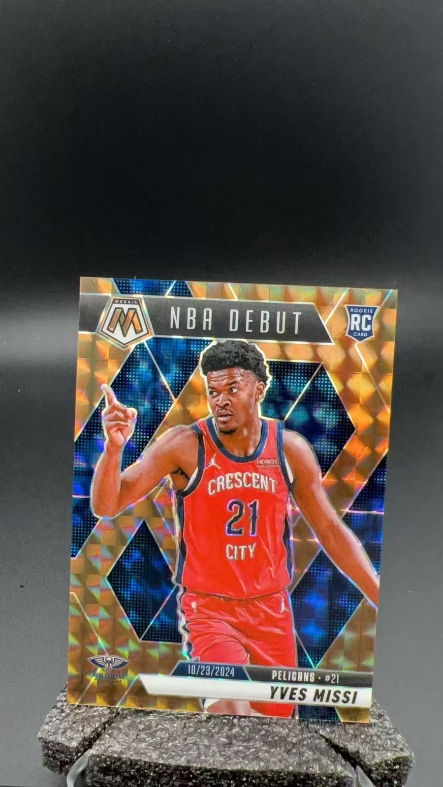 2024-25 Panini Mosaic Yves Missi NBA Debut RC Bronze Prizm /75 #11510 S