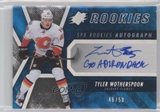 2014-15 SPx Rookies Spectrum Blue 46/50 Tyler Wotherspoon #137 Auto 1o3