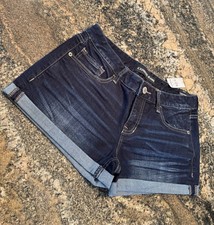 Express Performance Stretch Relaxed Low Rise Denim Shorts - Size 4 NWT
