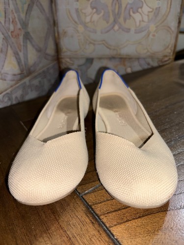 ROTHY'S BEIGE BALLET FLATS SLIDES SHOES COMFORT 7.5 WOMENS
