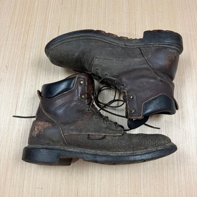 Red Wing 606 Mens Super Sole 2.0 6-inch Work Boots Size 11 B Soft Toe Distressed
