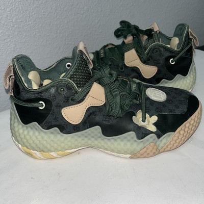  Adidas Harden Vol. 6 Green Oxide Monogram  Size 4 