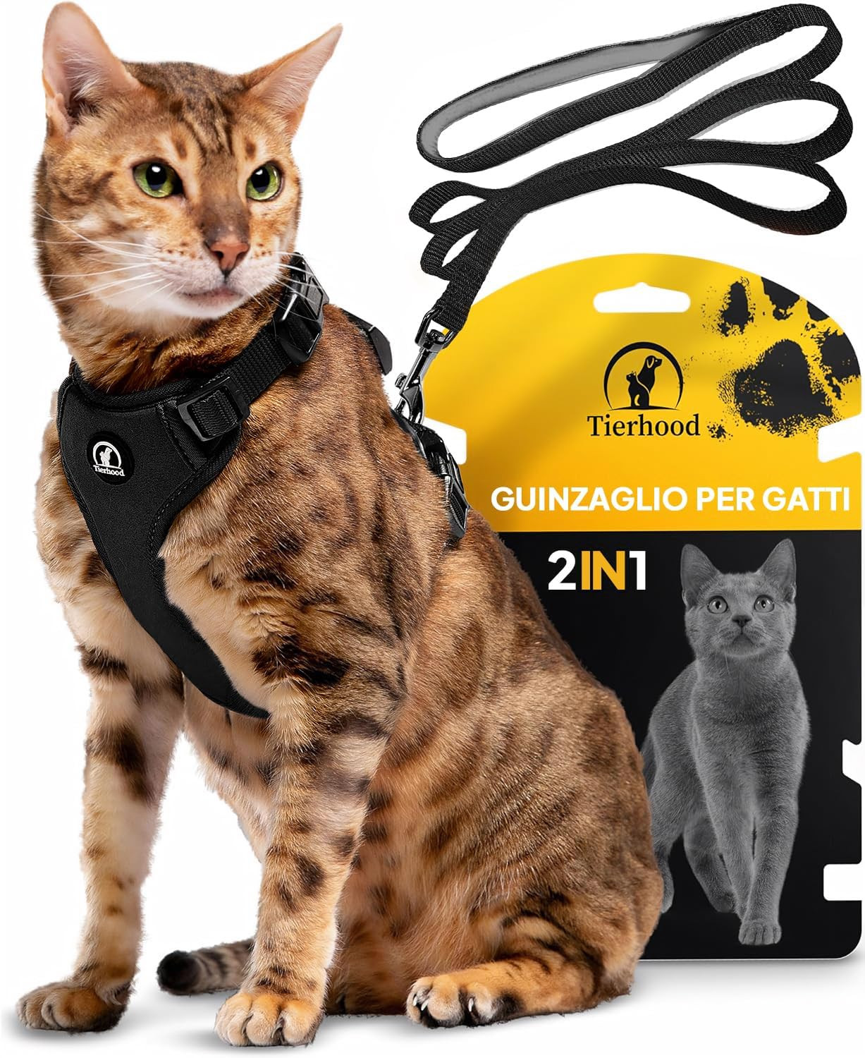 Set Pettorina e Guinzaglio Gatto S Antifuga - Accessori Outdoor