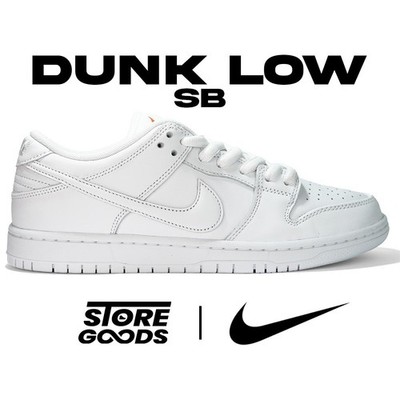 Nike Dunk Low SB Triple White Weiß 44 45.5 Sneaker Herren Unisex FJ1674-100