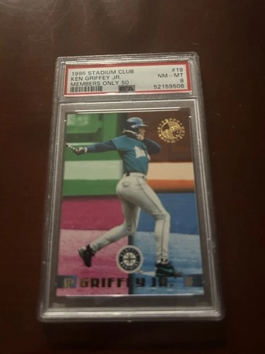 1995 Topps Stadium Club KEN GRIFFEY Jr Members Only 50 PSA 8 - Seattle Mariners