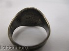 VINTAGE ZUNI INDIAN SNAKE EYE TURQUOISE DOME RING STERLING — photo 4