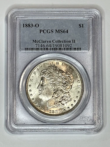 1883-O Morgan Silver Dollar PCGS MS64 McClaren Collection II