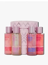Victoria's Secret PINK Love Shimmer Fragrance Gift Set Body spray 4 Bottles NEW