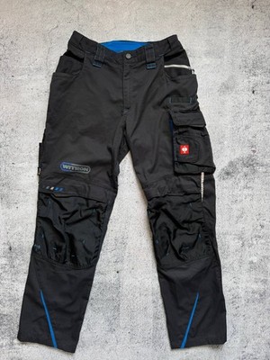 Engelbert Strauss Motion 2020 Men s Work Trousers Cargo Pants Black/Blue Size 48