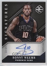 2015-16 Panini Limited Signatures Spotlight Silver 12/25 Sonny Weems Auto 1u6