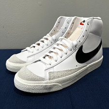 Nike Blazer Mid '77 Vintage White/Black Leather CZ1055-100 Size 8.5 Women s
