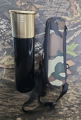 Shotshell Thermo Bottle Shotgun Shell Insulated Travel Thermos Hunters Gift Dad
