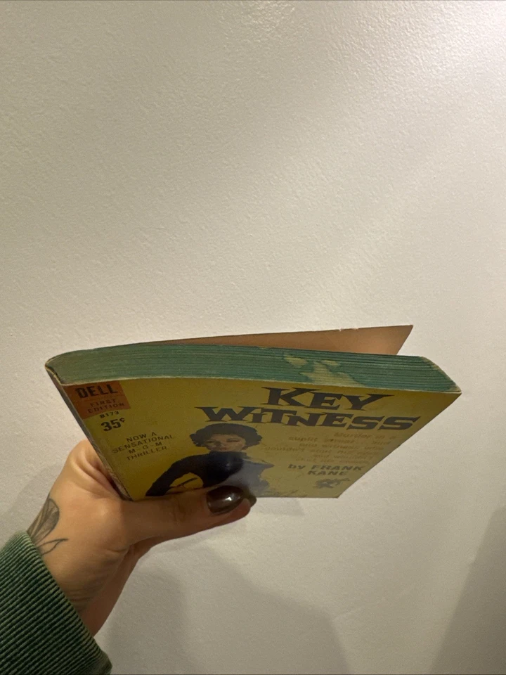 KEY WITNESS by Frank Kane (1960) Dell mystery movie paperback book 1st Foto 2 de 4