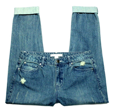 Women's Life in Progress Jeans Cropped Medium Wash Blue Size 27 Inseam 24½''