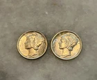 1939 P 1941 P uncirculated Mercury silver dimes
