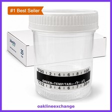 Identify Health Sterile Urine Specimen Cups, 25 Pack
