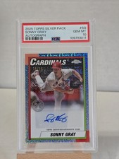 2025 Topps Series 1 - 1990 Topps /99 Sonny Gray #90A-SG PSA (AU) 10