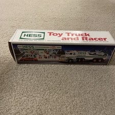 1991 Hess Holiday Toy Truck and  Racer (New in Original Box)