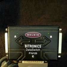 Belkin F1U123 Bitronics Data Switch 3 Parallel Port Pre Owned