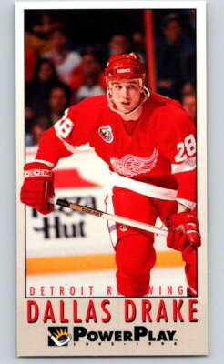 1993-94 PowerPlay #71 Dallas Drake  RC Rookie Detroit Red Wings V77547