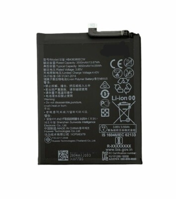 HUAWEI Android BAH3-W59 バッテリー良好 Original Battery HB436380ECW for Huawei P30, ELE-L09, ELE-L29, ELE