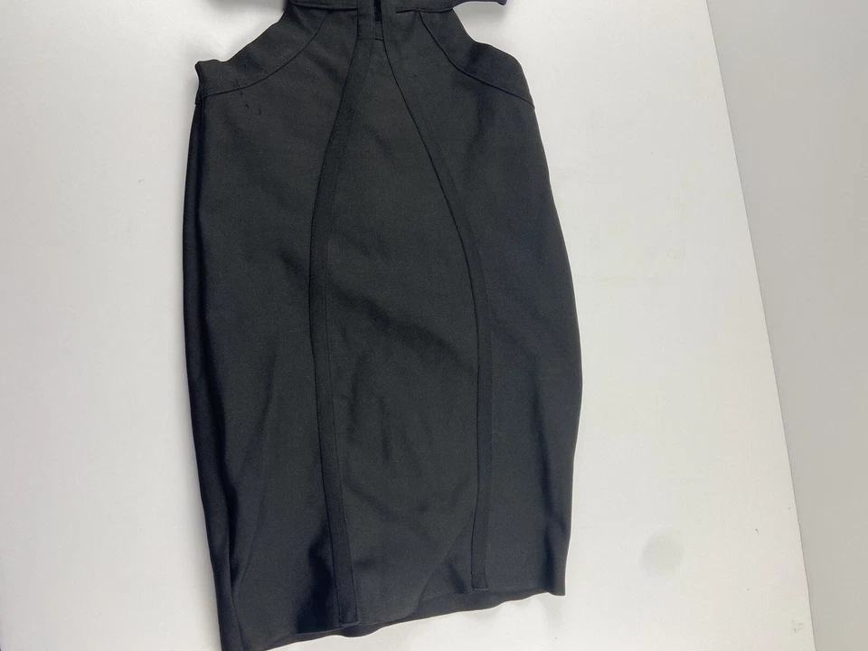 Mini Vestido Para Mujer WOW Couture Negro Vendaje Mediano M Malla Recorte Trasero Foto 3 de 4