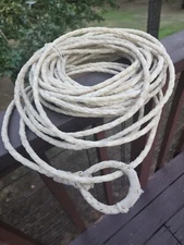 70 Foot "approx" Riata Rawhide Leather Braided Rope. NEW EXCELLENT CONDITION#R70