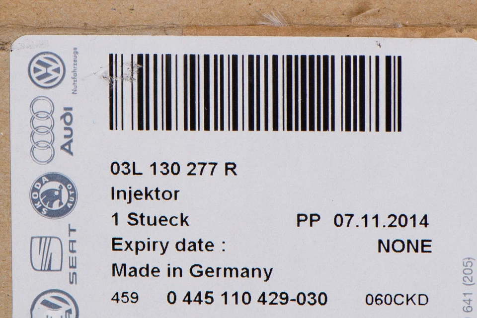 VW Volkswagen Passat 2012-2015 diésel TN5 inyector de combustible OEM GENUINO 03L130277R Foto 4 de 4