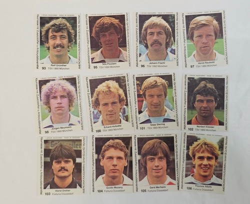 1979-80 Americana Kaugummi Fussball Bundesliga YOU PICK w Keegan, Littbarski RC  - Picture 103 of 163