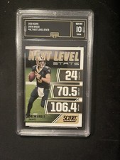 2021 Score Next Level Stats #NL7 Drew Brees Insert Graded GMA 10 Gem Mint Saints