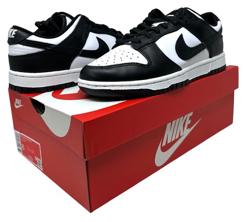 Nike Men's Dunk Low Retro Panda Shoes Sneakers Black White DD1391-100