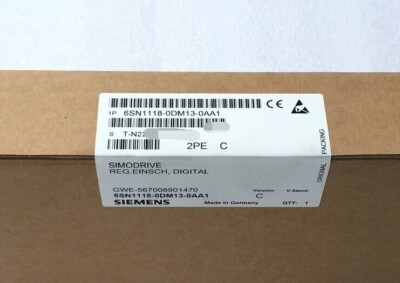 6SN1 118-0DM13-0AA1 NEW SIEMENS 6SN1118-0DM13-0AA1 SIMODRIVE 611-D CONTROL UNIT