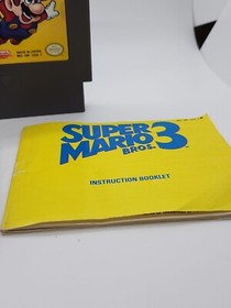Super Mario Bros. 3 (Nintendo NES, 1990) Cartridge, Case, and Manual works